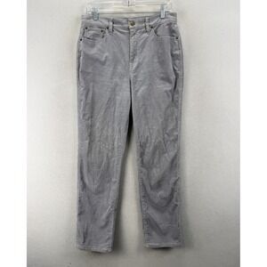 J.Crew Gray Corduroy Skinny Pants Women's Sz 29 Stretch Mid Rise Casual Chic